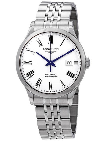 Longines Record Automatic White Dial Men's Watch L28204116 - LONGINES - BALAAN 1