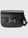 Horsebit 1955 Leather Shoulder Bag Black - GUCCI - BALAAN 2