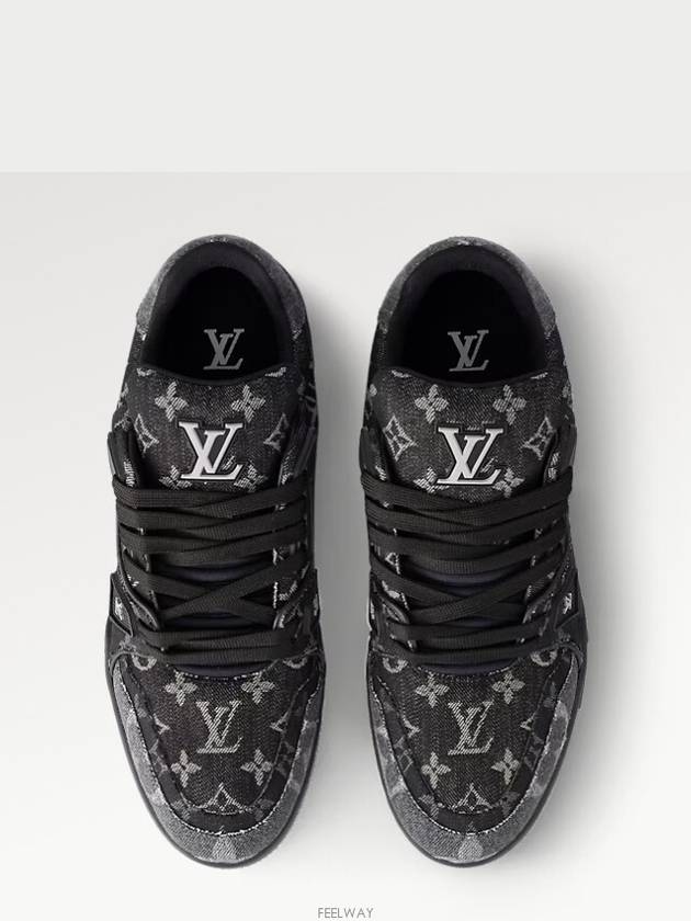 LV Trainer Low Top Sneakers Black - LOUIS VUITTON - BALAAN 4