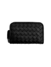 Intrecciato Zipper Coin Card Wallet Black - BOTTEGA VENETA - BALAAN 2