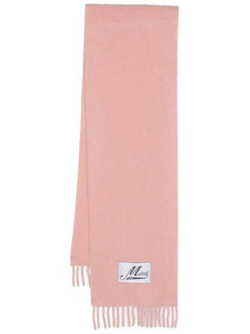 Alpaca Wool Muffler Pink - MARNI - BALAAN 1