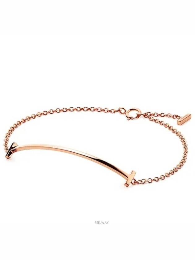 Tiffany T Smile Bracelet Rose Gold - TIFFANY & CO. - BALAAN 2