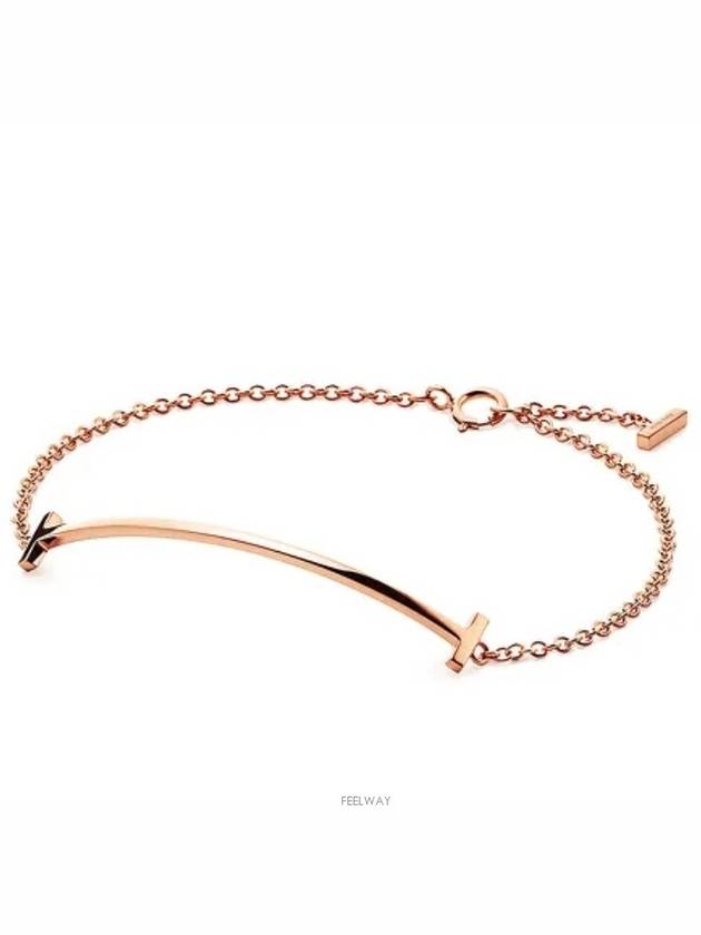 Women's T Smile Bracelet Rose Gold - TIFFANY & CO. - BALAAN 3