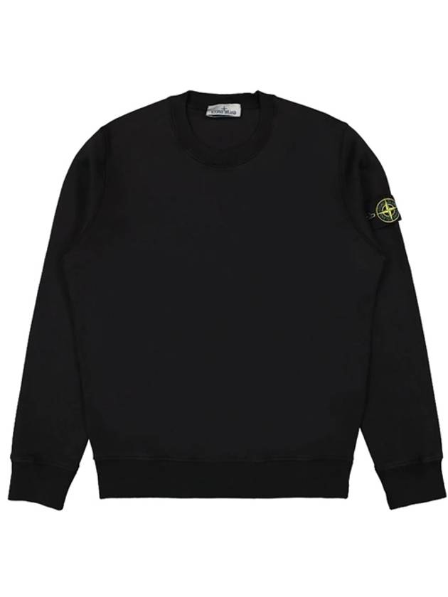 Compass Patch Crew Neck Sweatshirt Black - STONE ISLAND - BALAAN 2