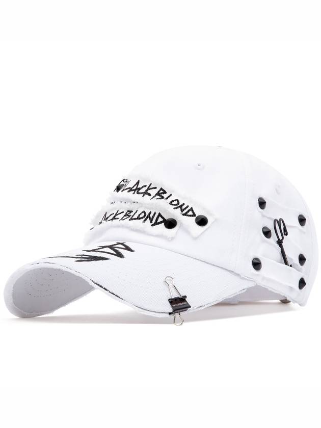 Big Smile Patch Logo Cap White - BLACKBLOND - BALAAN 3