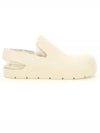 Shearling Puddle Sandals Off White - BOTTEGA VENETA - BALAAN 2