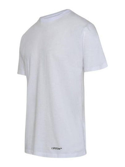 Scrubble Diag Slim Short Sleeve T-Shirt White - OFF WHITE - BALAAN 2