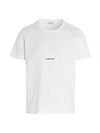 Men's Small Logo Short Sleeve T-Shirt White - SAINT LAURENT - BALAAN 2