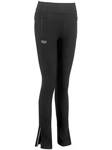 Arona Side Logo Slit LeGGings Black - DUVETICA - BALAAN 1