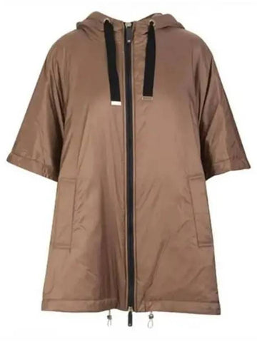 Greenca water repellent cape padded jumper brown 271487 - MAX MARA - BALAAN 1