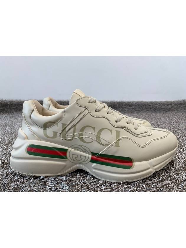 Rhyton strip logo sneakers 7 5 265 - GUCCI - BALAAN 7