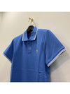 logo patch short sleeve PK shirt blue - MONCLER - BALAAN.