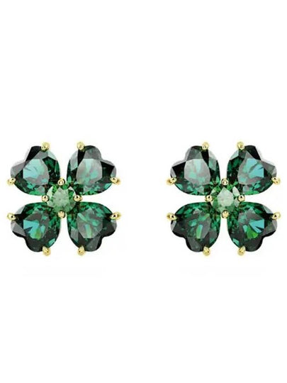 Idyllia Stud Earrings Green - SWAROVSKI - BALAAN 2