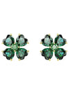 Idyllia Stud Earrings Green - SWAROVSKI - BALAAN 3