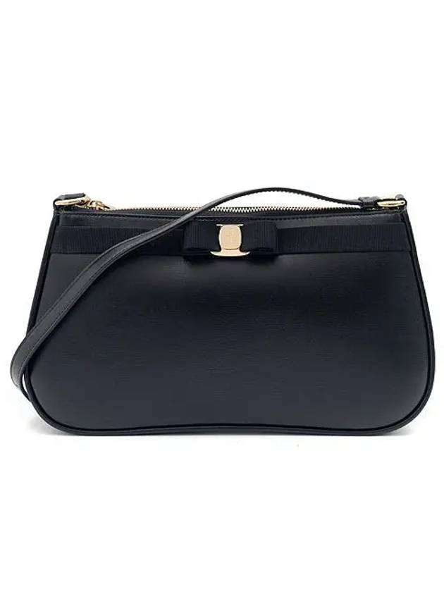 Vara Bow Shoulder Bag Black - SALVATORE FERRAGAMO - BALAAN 2