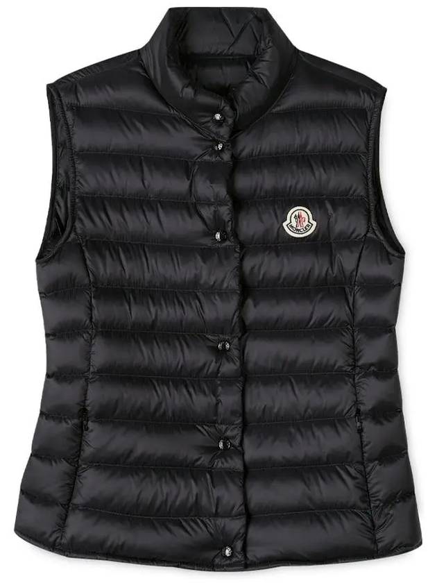 Liane Logo Patch Down Vest Black - MONCLER - BALAAN 2