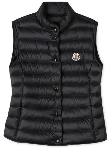 Women's logo patch black padded vest 1A10200 53048 999 - MONCLER - BALAAN 1