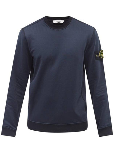 Stone Island Logo Patch Garment Dyed Sweatshirt Sweatshirt Navy 751563547 - STONE ISLAND - BALAAN 1