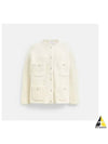 Oversized Pocket Cardigan CX127 CRM - COACH - BALAAN 2