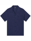 Lloyd Short Sleeve Shirt Navy - A.P.C. - BALAAN 1