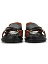 Fussbett Leather Sandals Black Brown - MARNI - BALAAN 4