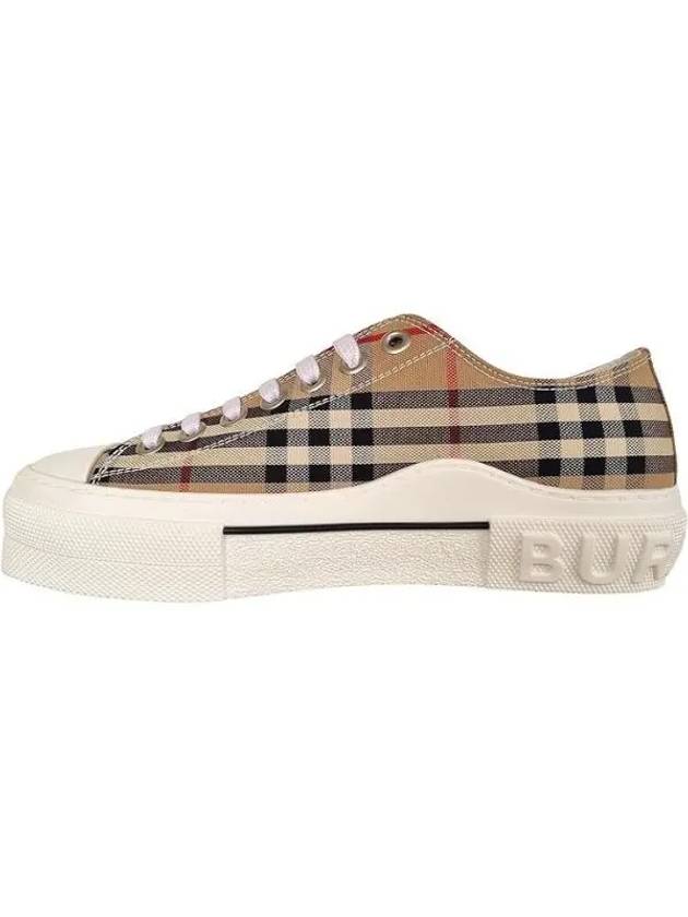 Vintage Check Cotton Sneakers Archive Beige - BURBERRY - BALAAN 2