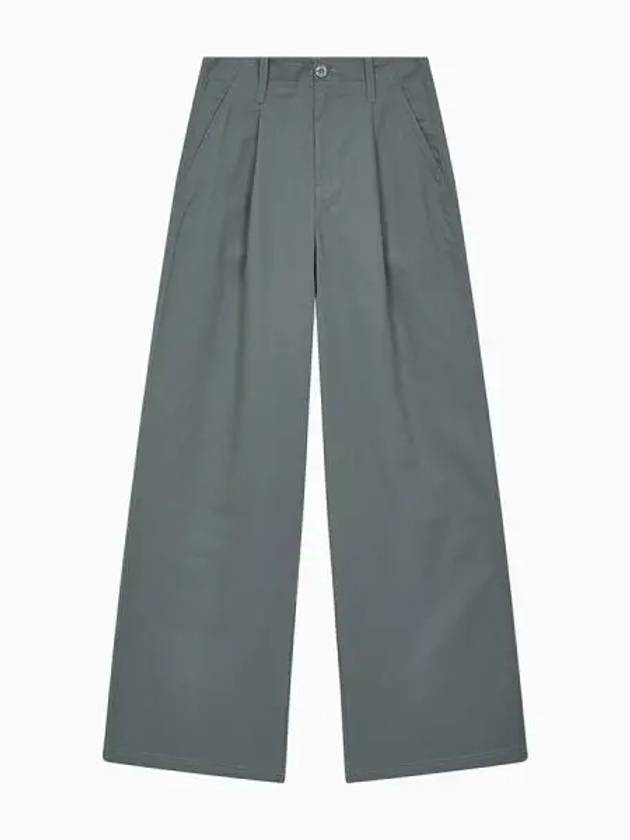 JEANS Women s Khaki Gray Loose Chino Pants J224088 PSL - CALVIN KLEIN - BALAAN 2