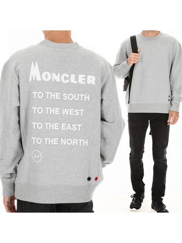 Logo Sweatshirt 8040250 809CB 910 - MONCLER - BALAAN 1