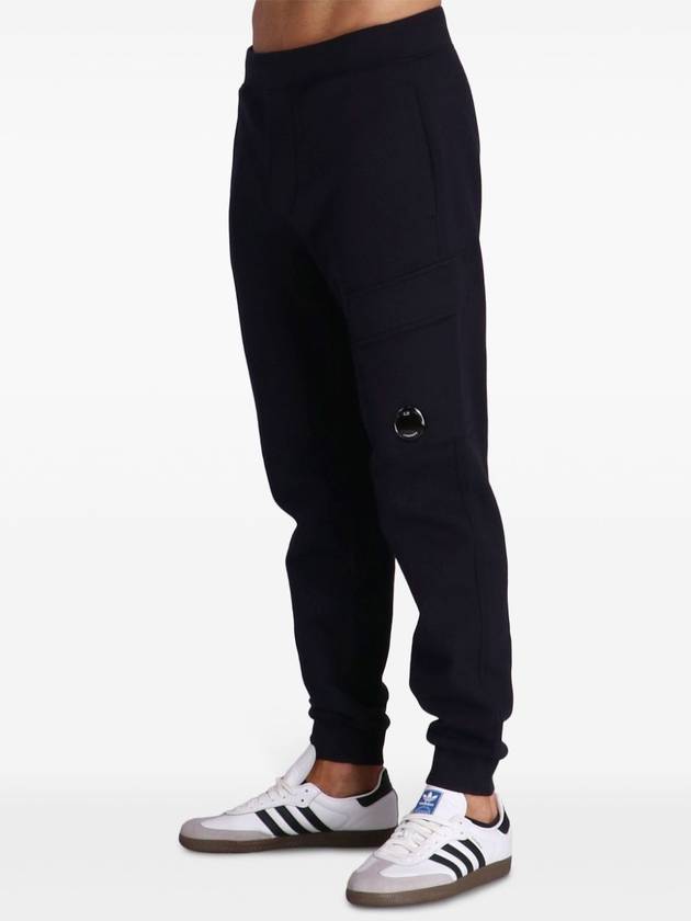 Diagonal Raised Fleece Track Pants Black - CP COMPANY - BALAAN 6