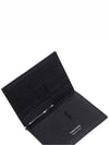 Men's TF Logo Clip Card Wallet Black - TOM FORD - BALAAN 7