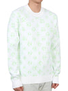 Men's Golf Gus Jacquard Crew Neck Sweatshirt White - J.LINDEBERG - BALAAN 4