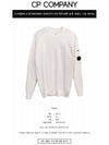 Lens Ribbed Crew Neck Knit Top White - CP COMPANY - BALAAN 3