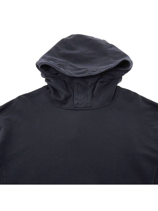 Logo Men's Hoodie Black - CP COMPANY - BALAAN.