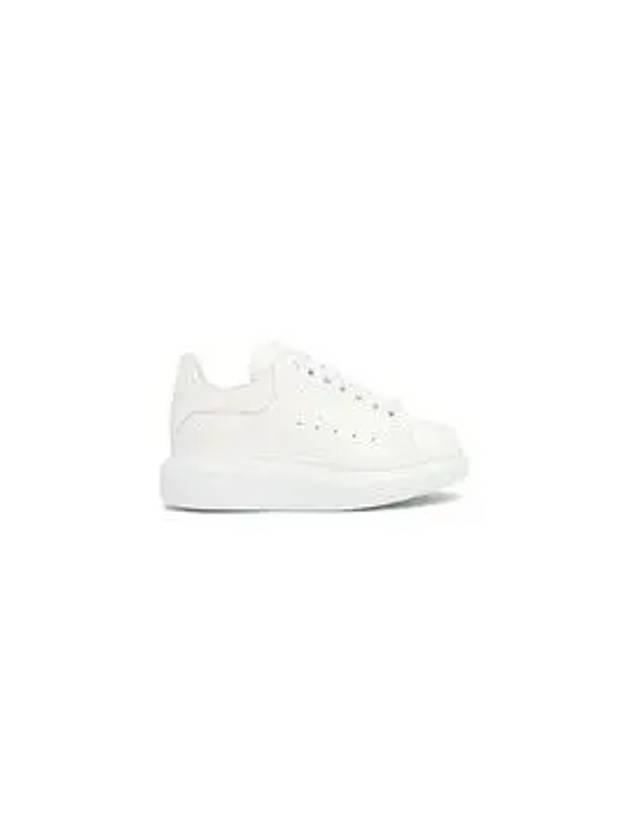 Oversized Leather Low Top Sneakers White - ALEXANDER MCQUEEN - BALAAN 5