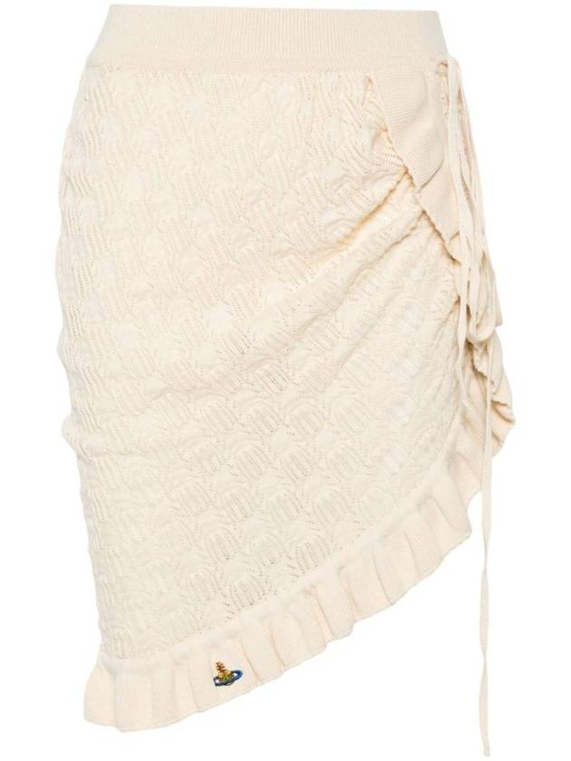 Women's Samantha Unbalanced Skirt Cream - VIVIENNE WESTWOOD - BALAAN 1