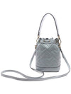 Mon Tresor FF Motif Leather Mini Bag Light Blue - FENDI - BALAAN 5