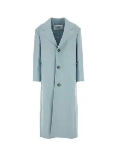 Coat FCO307WV0016 468 Light Blue - AMI - BALAAN 2