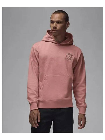 Paris Saint Germain Men s Fleece Pullover Hoodie Rust Pink Quartz Off Noir FV7730 685 709022 - NIKE - BALAAN 1