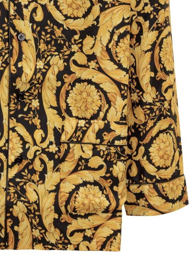 Silk Baroque Print Lounge Wear Gold - VERSACE - BALAAN 4