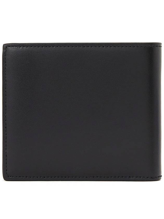 Tiny Cassandre East West Wallet in Matte Leather Black - SAINT LAURENT - BALAAN 3