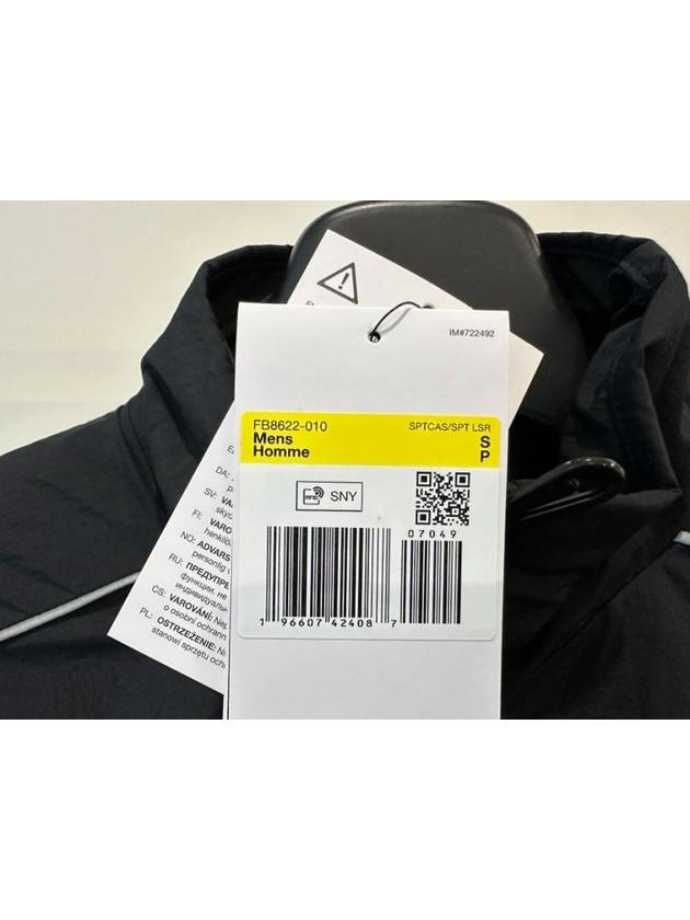 NSW Solo Swoosh Woven Track Jacket Black - NIKE - BALAAN 6