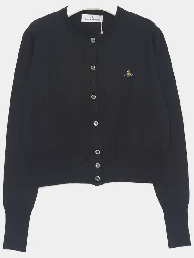 Bea Cropped Cardigan Black - VIVIENNE WESTWOOD - BALAAN 3