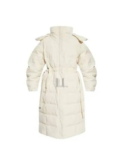 Quilted Puffer Coat White - GANNI - BALAAN 2