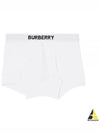 Logo Stretch Cotton Boxer Briefs White - BURBERRY - BALAAN 2