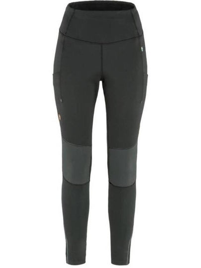 Women's Abisko Varm Trekking Tights Black Iron Grey - FJALL RAVEN - BALAAN 2