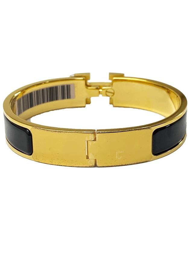 Clic H Bracelet Gold Noir - HERMES - BALAAN 6