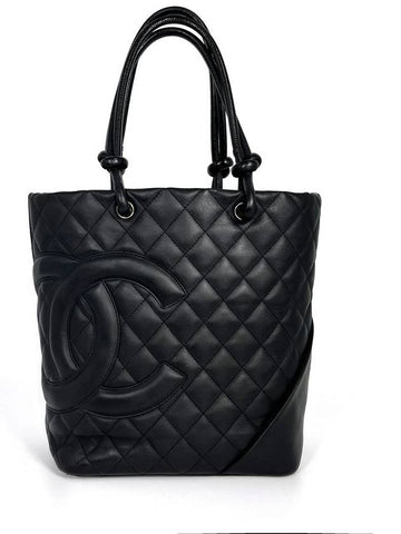 Cambon tote bag black - CHANEL - BALAAN 1