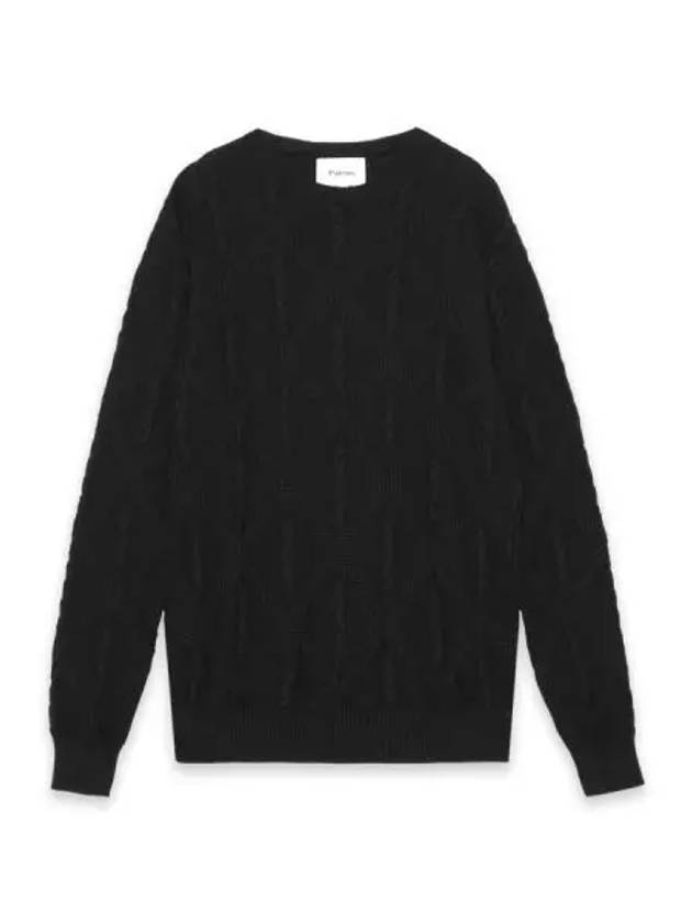 rope knit sweater black - PALMES - BALAAN 1