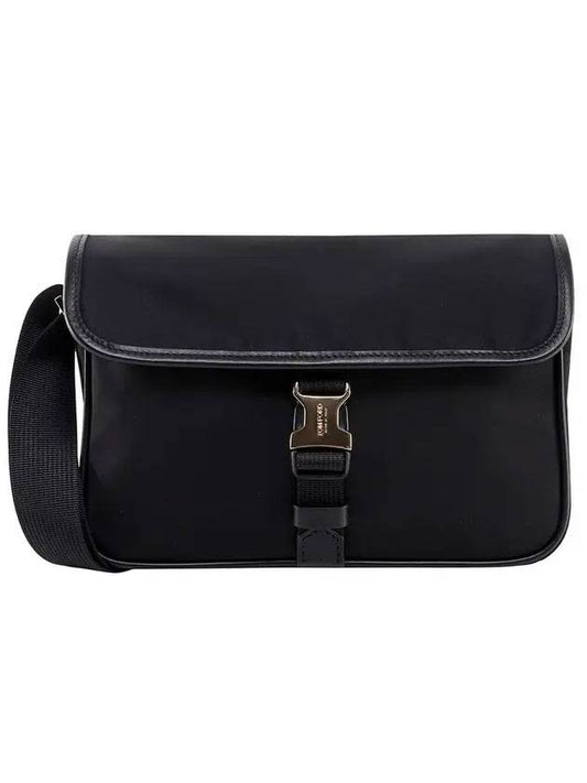 Buckle Messenger Bag Black - TOM FORD - BALAAN 1