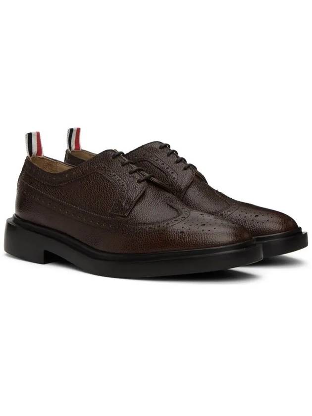 Classic Long Wing Leather Brogue Brown - THOM BROWNE - BALAAN 6